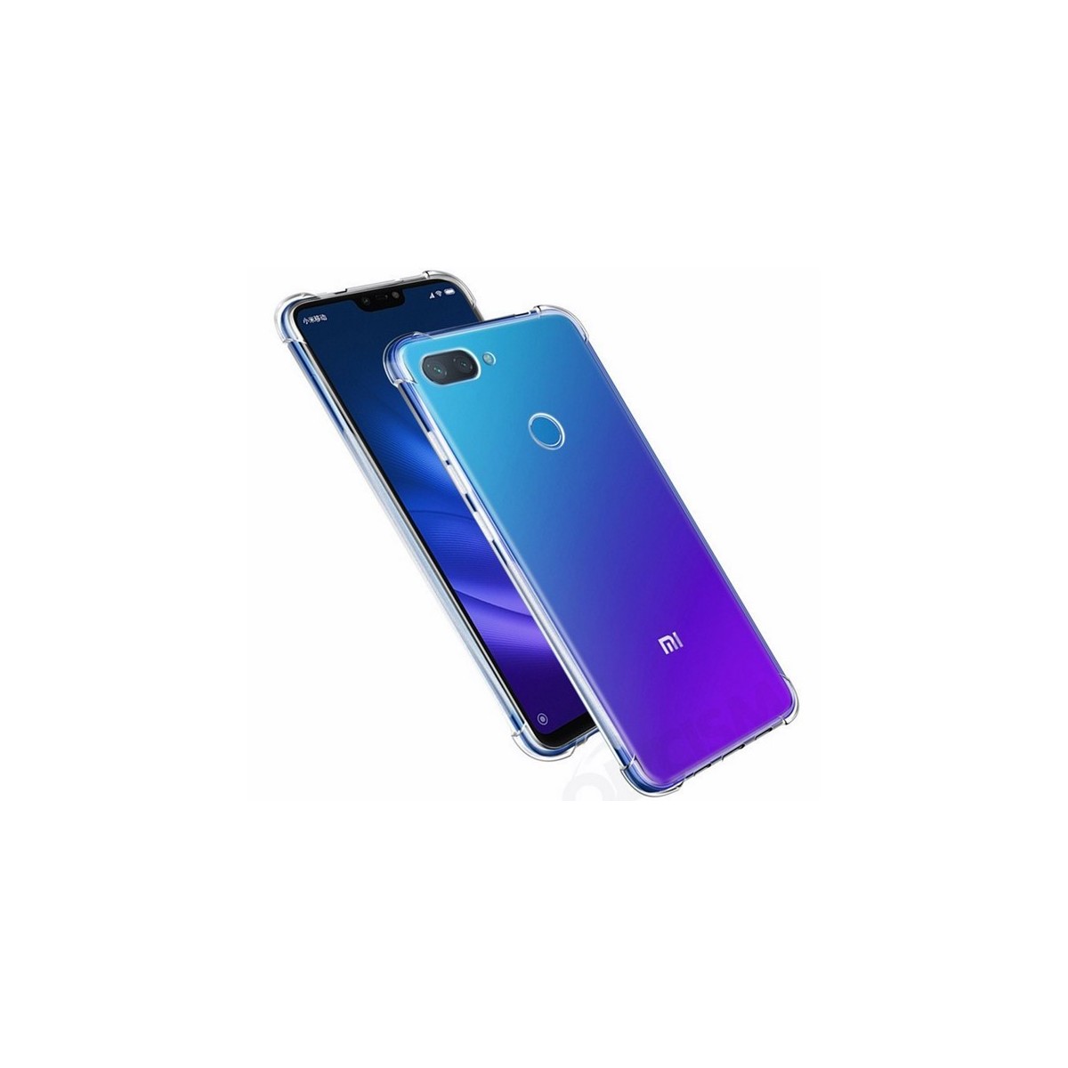 Tumundosmartphone Funda Gel Tpu Anti-Shock Transparente para Xiaomi Mi 8 Lite