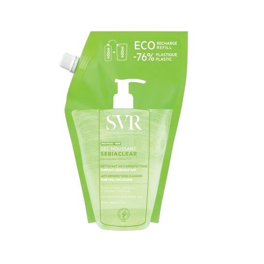SVR Sebiaclear Gel Moussant Gel Limpiador Anti-imperfecciones Recarga 400 ml