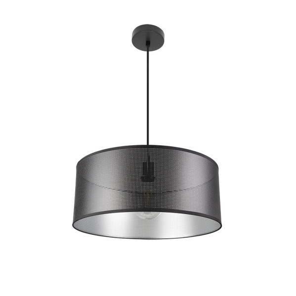 FABRILAMP Colgante Anastasia 1xe27 Negro/negro-plata Regx50x50 Cm