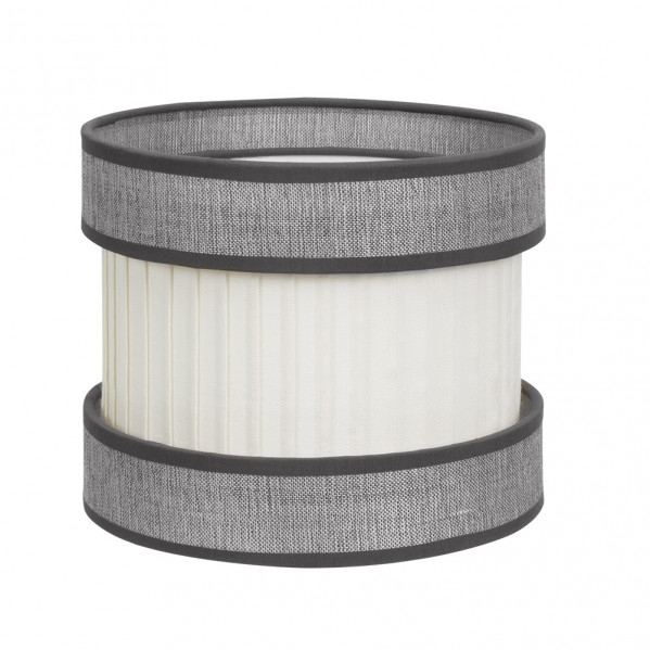 Pantalla sobremesa alto home e27 gris-beis 30dx30dx21h