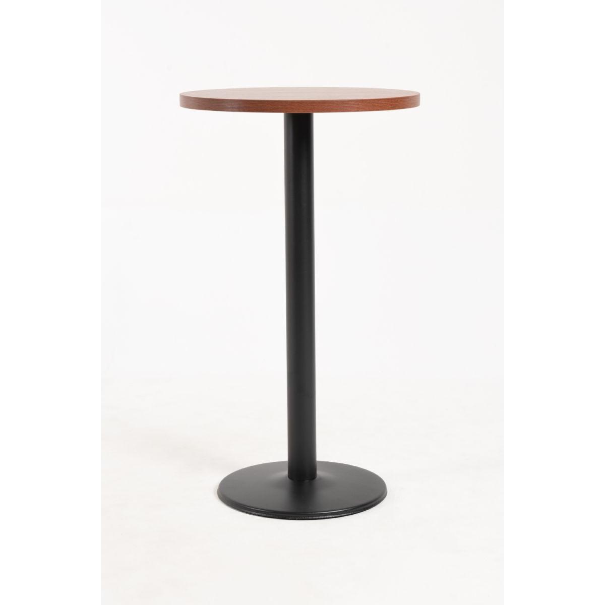 Regalos Miguel - Mesas - Mesa Kuat Alta Redonda 60 cm - Negro