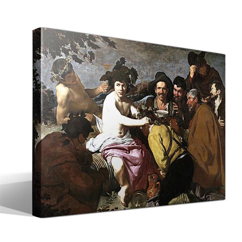 Cuadro Canvas Los Borrachos de Diego Velázquez - Alta Resolución - Fabricado a Mano en España