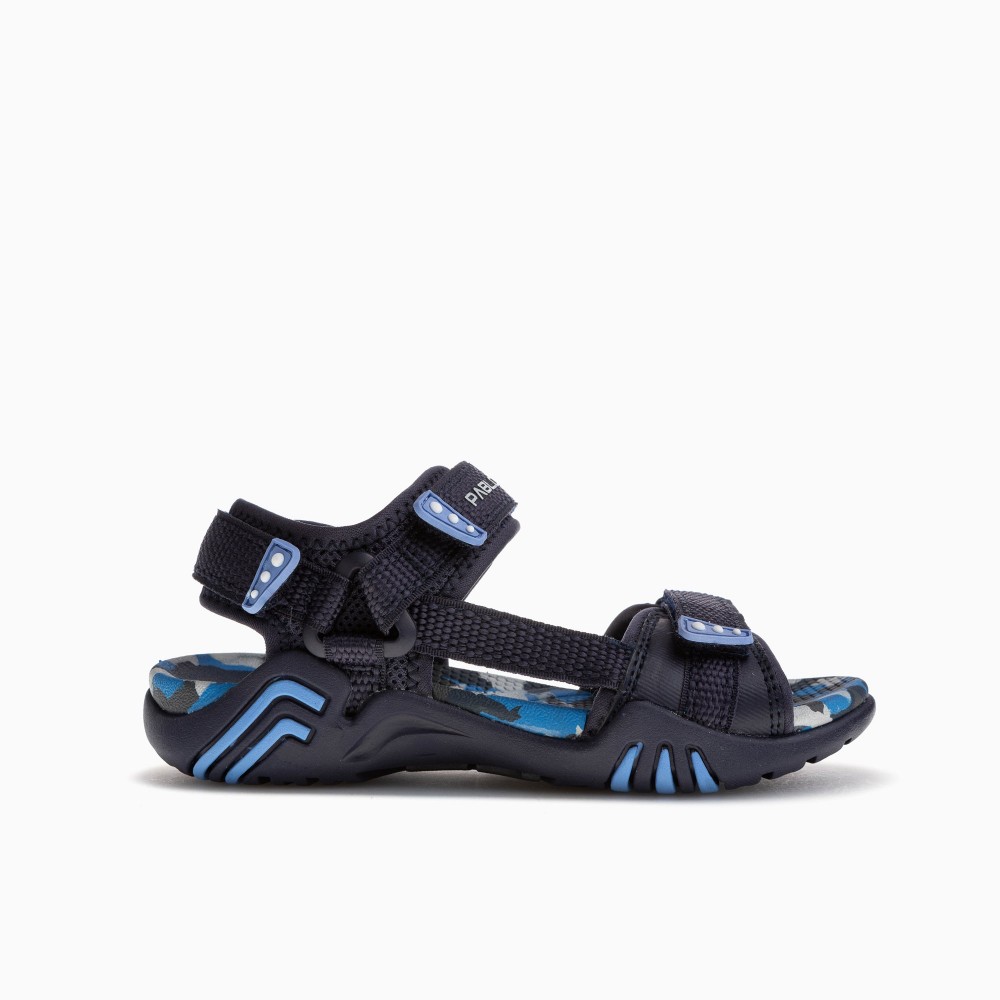 Sandalias planas niño PABLOSKY 982020 CALIDFORNA VELCROS NAVY-ROYAL 34908 25V