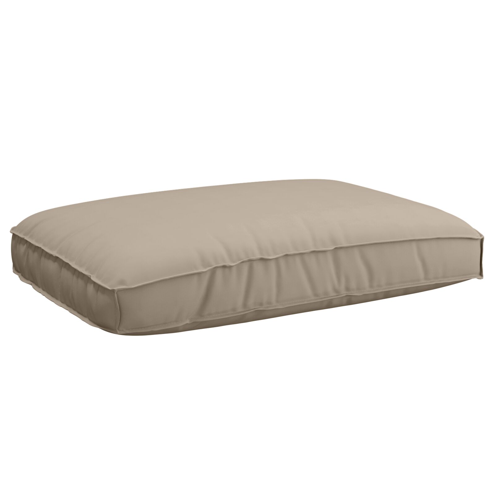 Cojín de Exterior vidaXL Taupe Poliéster 120 x 12 x 80 cm