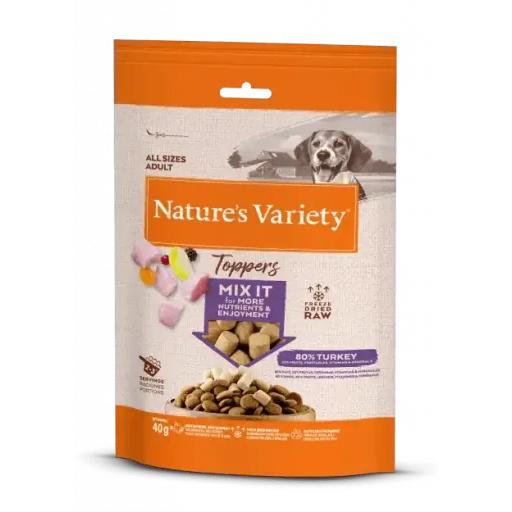 Nature's Variety Toppers de Pavo Liofilizados para Perros - 40 GR