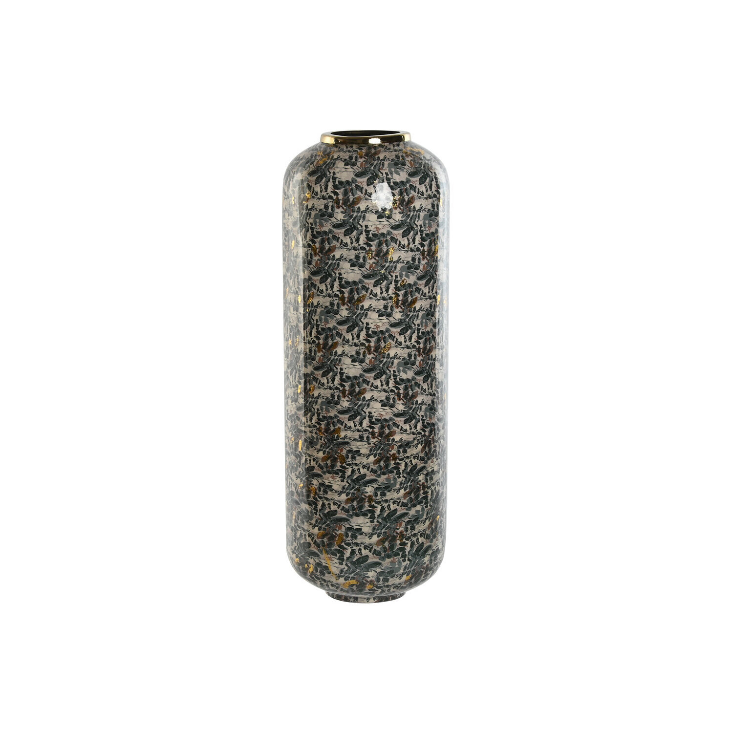 Jarron metal 25x25x69 verde , La mejor decoración para tu hogar.