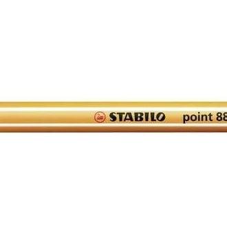 Stabilo point 88 rotulador de punta fina de fibra - trazo de 0.4 mm - tinta con base de agua - color rojo neon (10 uds)