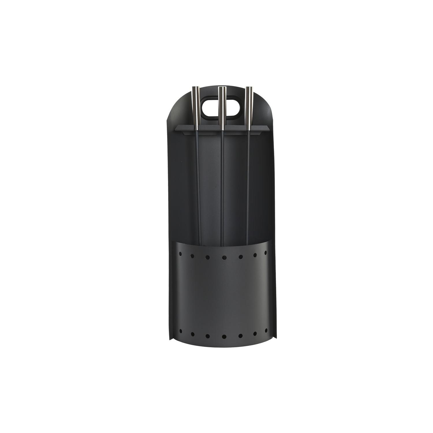 CHIMENEA SET 3 ACERO INOX 11X2X51 NEGRO CH199565