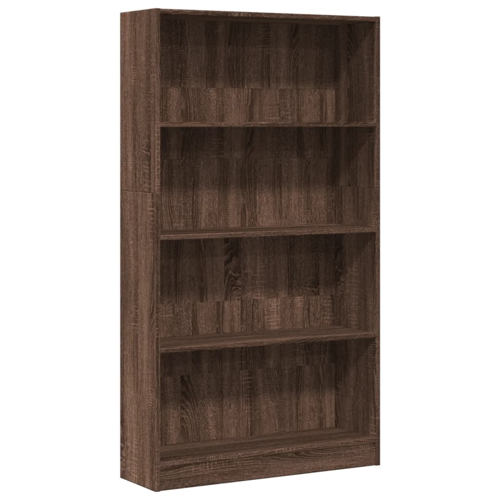 vidaXL Estantería de madera de ingeniería 80x24x143 cm Multicolor
