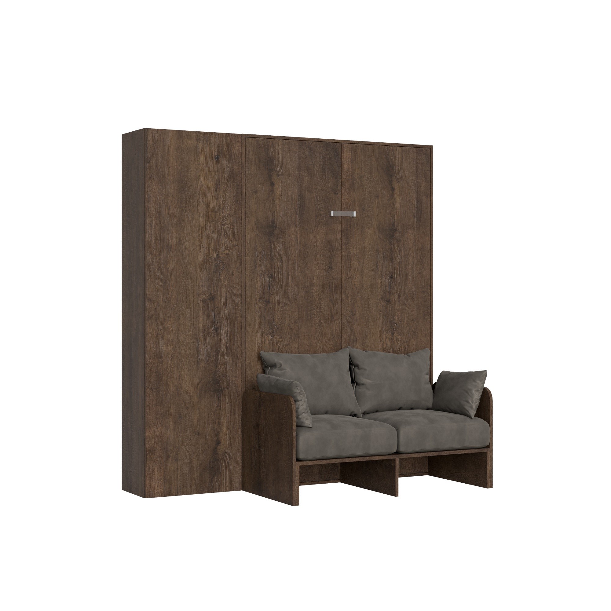 Sofá cama 120 Kentaro Nogal con columna izquierda-derecha - Itamoby