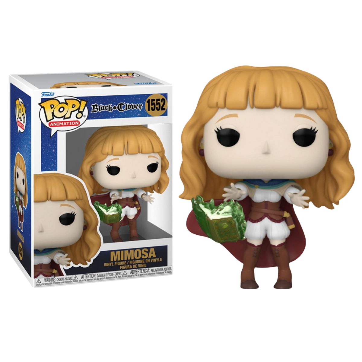 FUNKO POP! BLACK CLOVER – MIMOSA, 72119, Nº1552, TIENDA CON LICENCIA OFICIAL