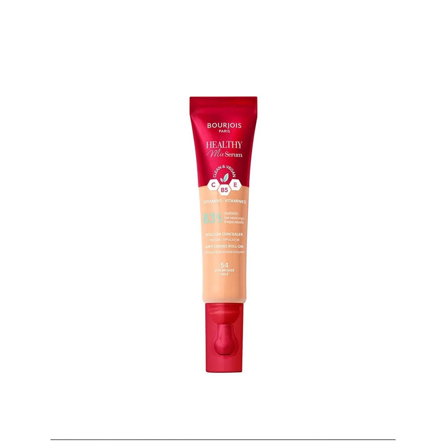 Bourjois - Corrector Líquido Healthy Mix Serum para ojeras y imperfecciones, con vitamina C y cafeína antioxidante, acabado natural y textura sedosa para piel normal a mixta