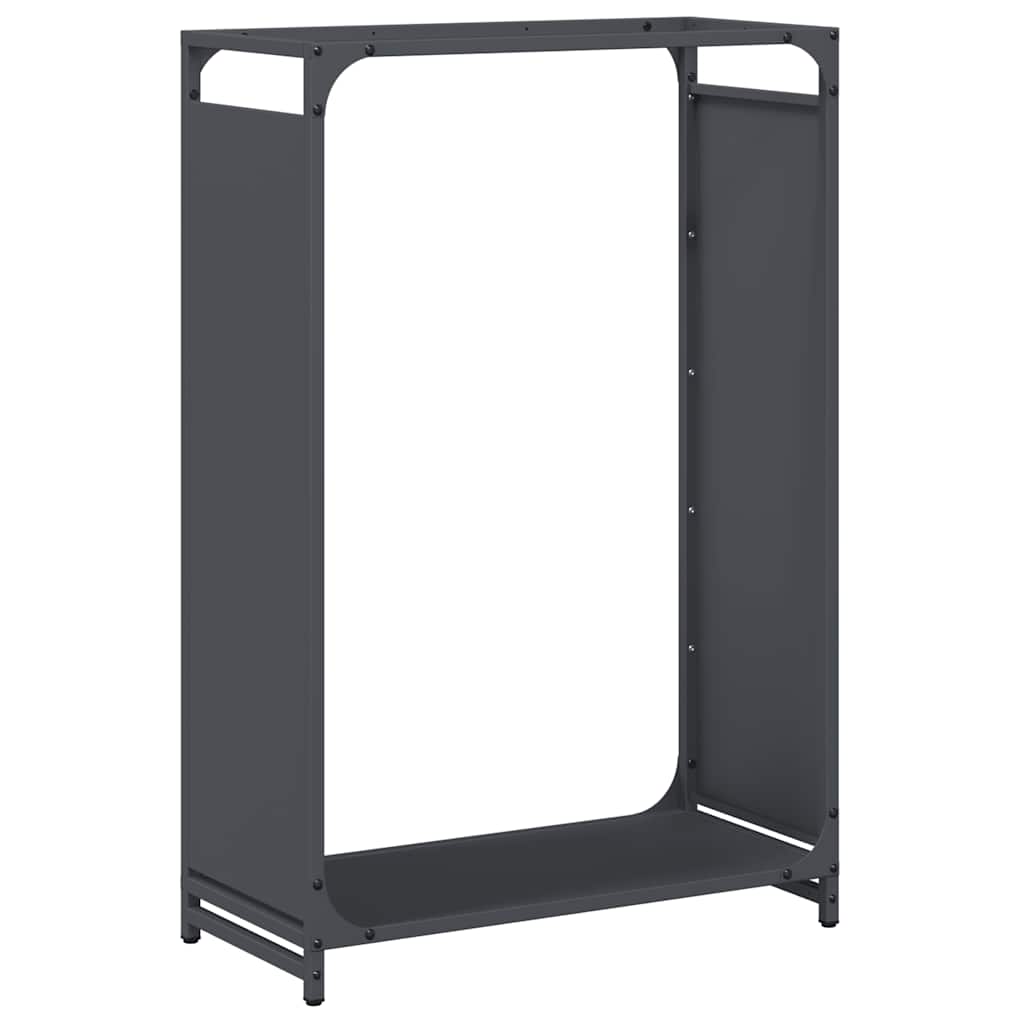 vidaXL Leñero 60x28x90 cm Acero laminado en frío en color Negro/Antracita/Verde oliva y más