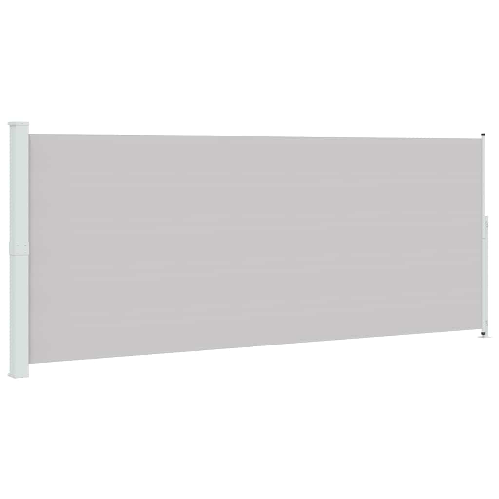 vidaXL Toldo lateral retráctil para patio gris 200x500 cm