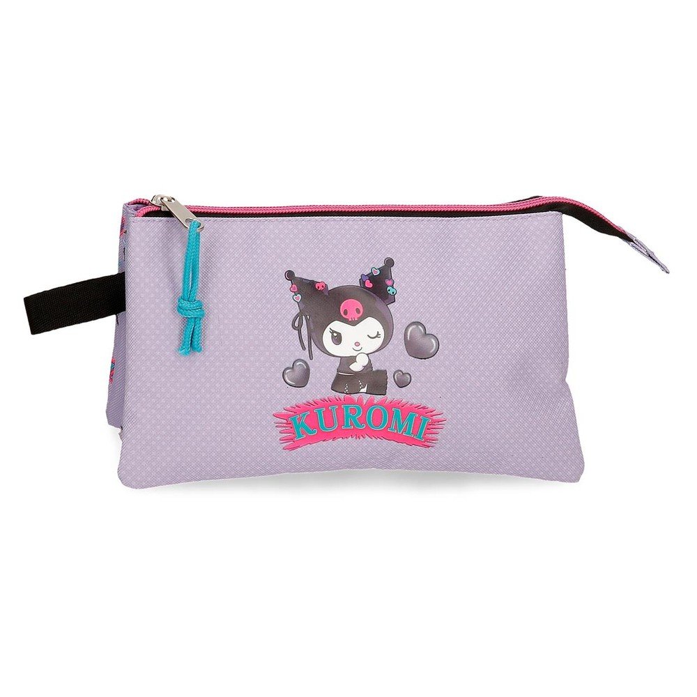 JOUMMA PORTATODO TRIPLE KUROMI RETROPOP 320038 KUROMI RETROPOP 5x22x12 Cms.