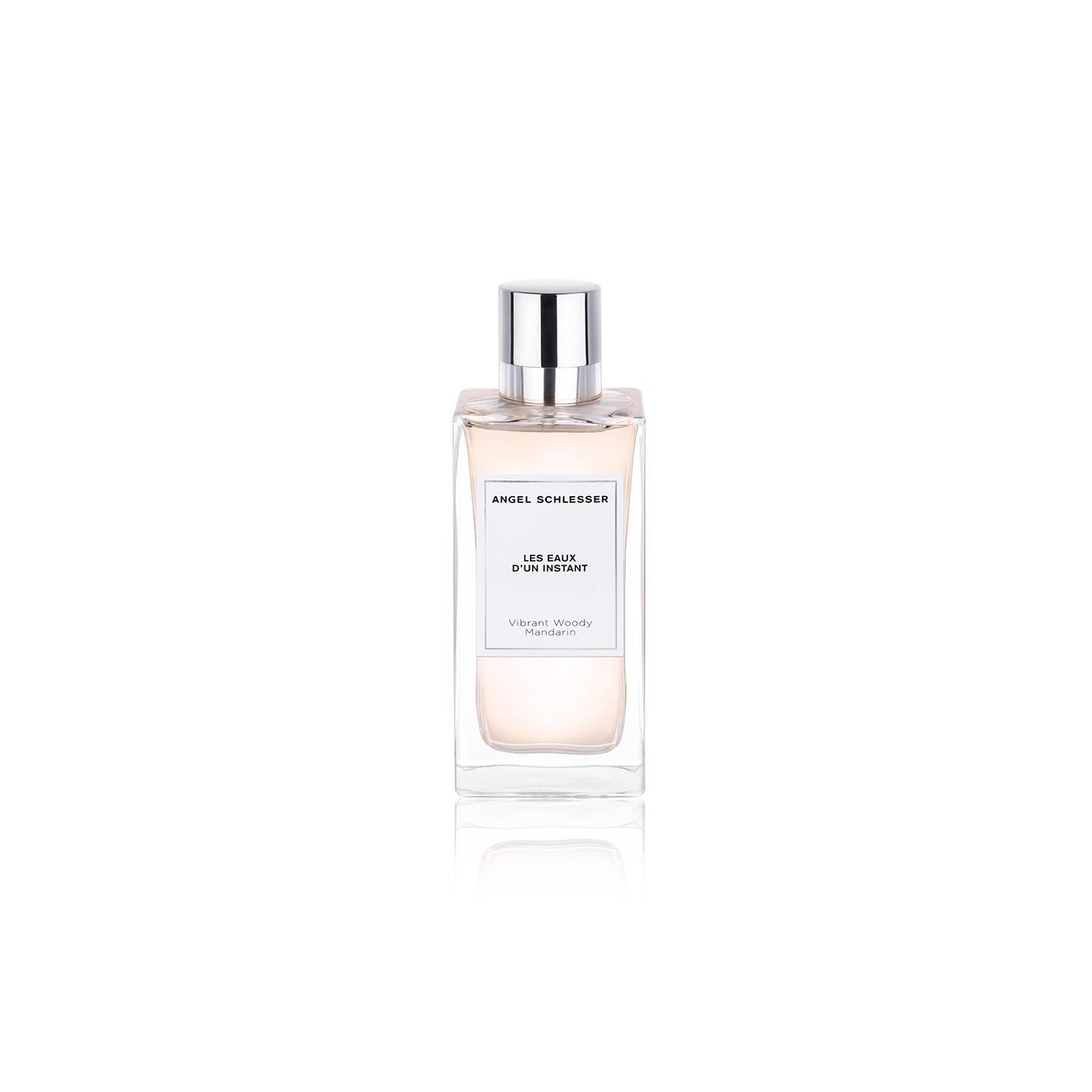 Angel Schlesser - Eau De Parfum Instant Vibrant Woody Mandarin para hombre y mujer, fragancia fresca y vibrante con mandarina italiana, cardamomo sostenible y pachulí de Indonesia