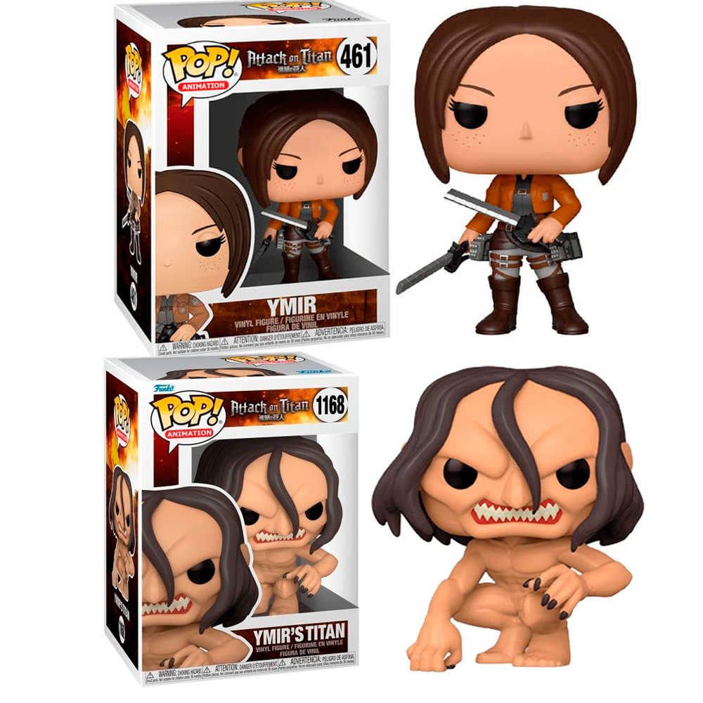 Funko PAck  Ymir e Ymir as Titan 461 1168 Attack on Titan  Vinyl Anime Figura Ataque a los Titanes dos figuras