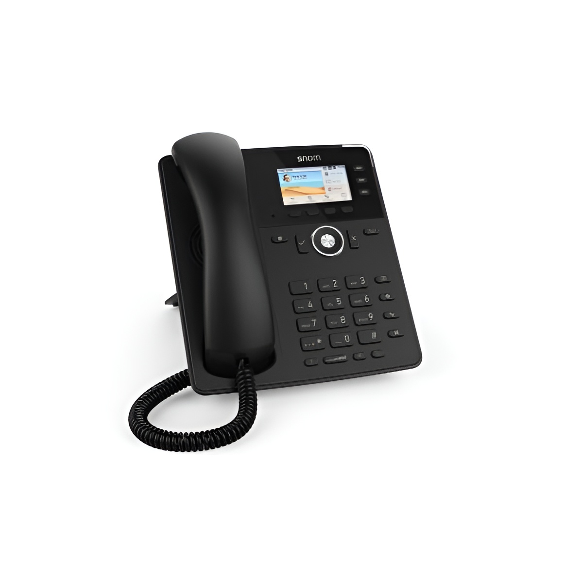 Teléfono Snom D717 Sin Fuente de Alimentación - Negro | Alta Calidad