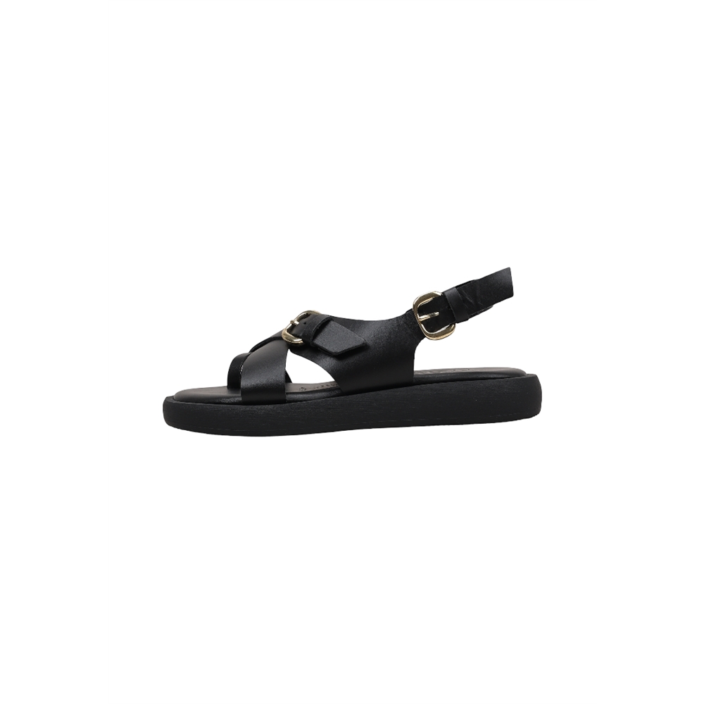 Wonders AB-1332 Sandalias Planas Mujer Negro