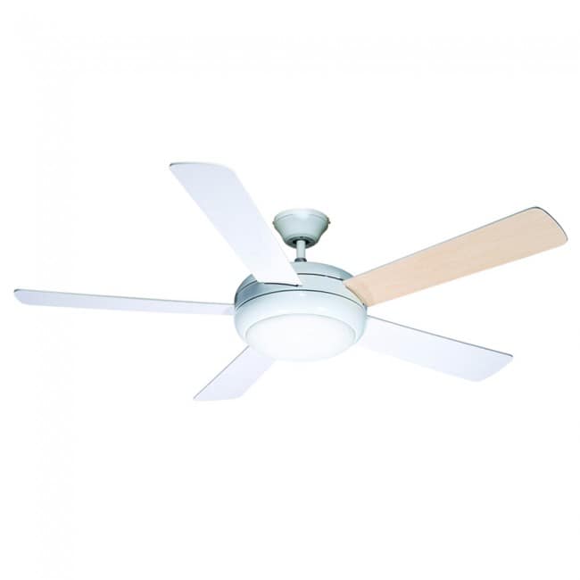 WONDERLAMP Ventilador de Techo Blanco con Control Remoto y Función Verano-Invierno