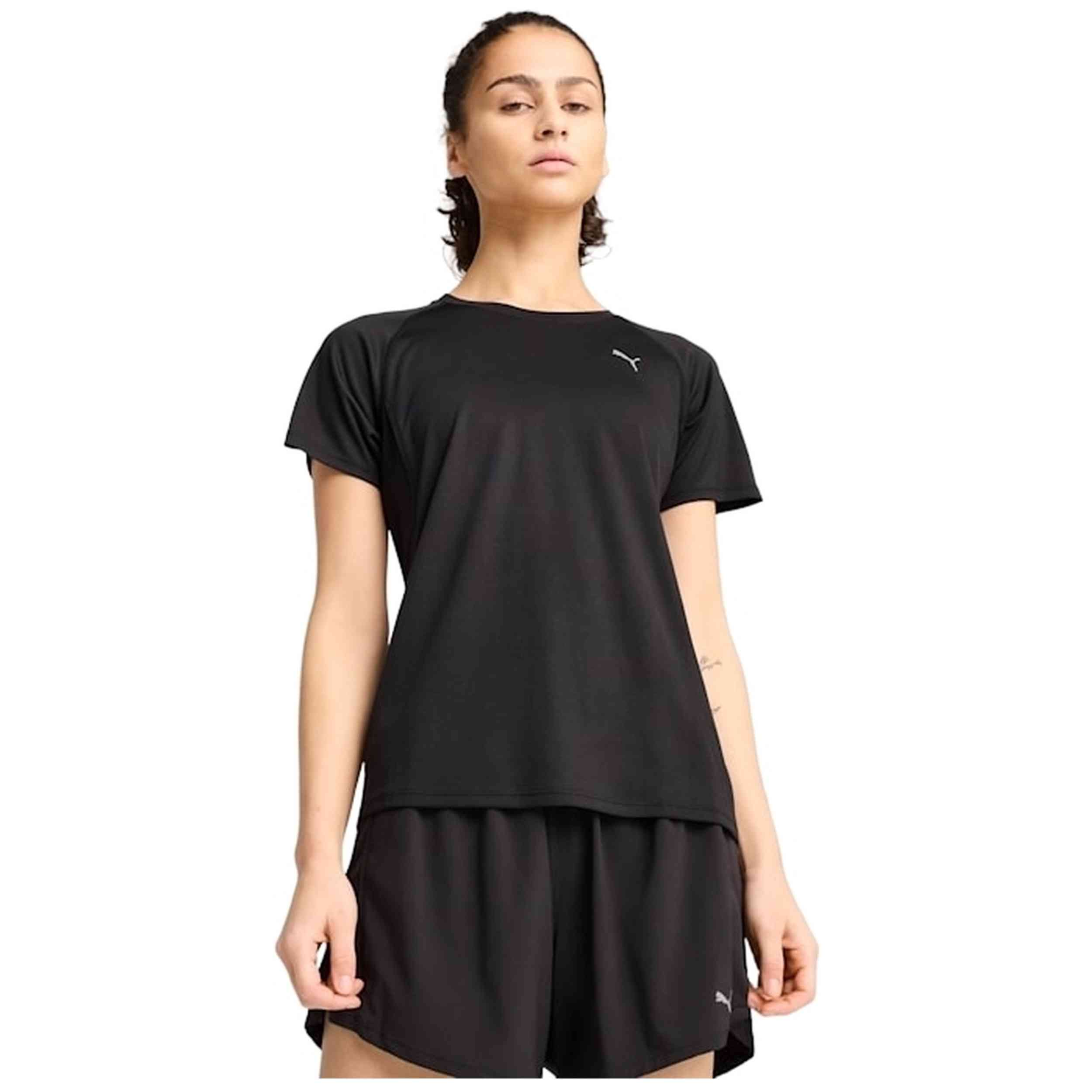 Camiseta De Manga Corta Puma modelo 526578-01 para Mujer en color Negro