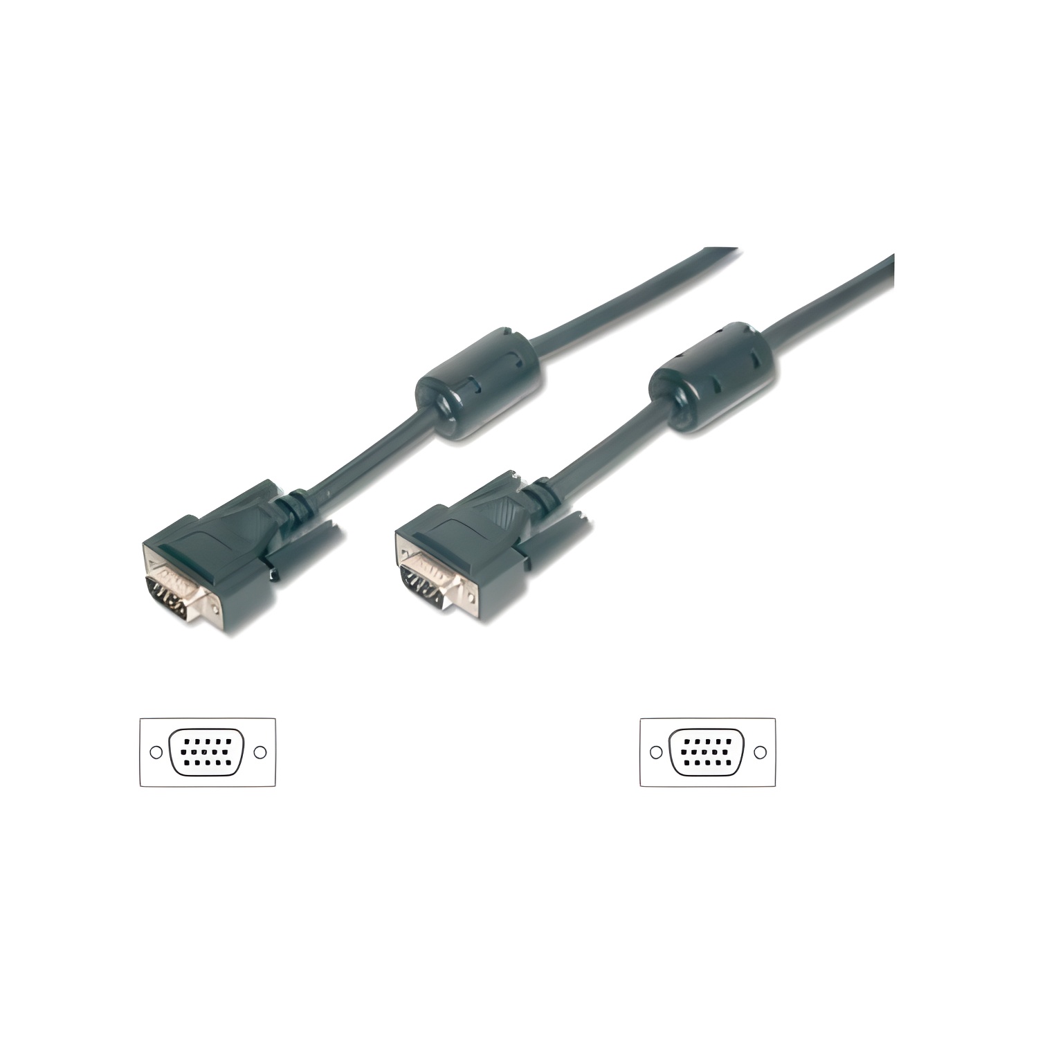 Cable svga equip 3coax macho - macho 1.8m con ferrita 118817