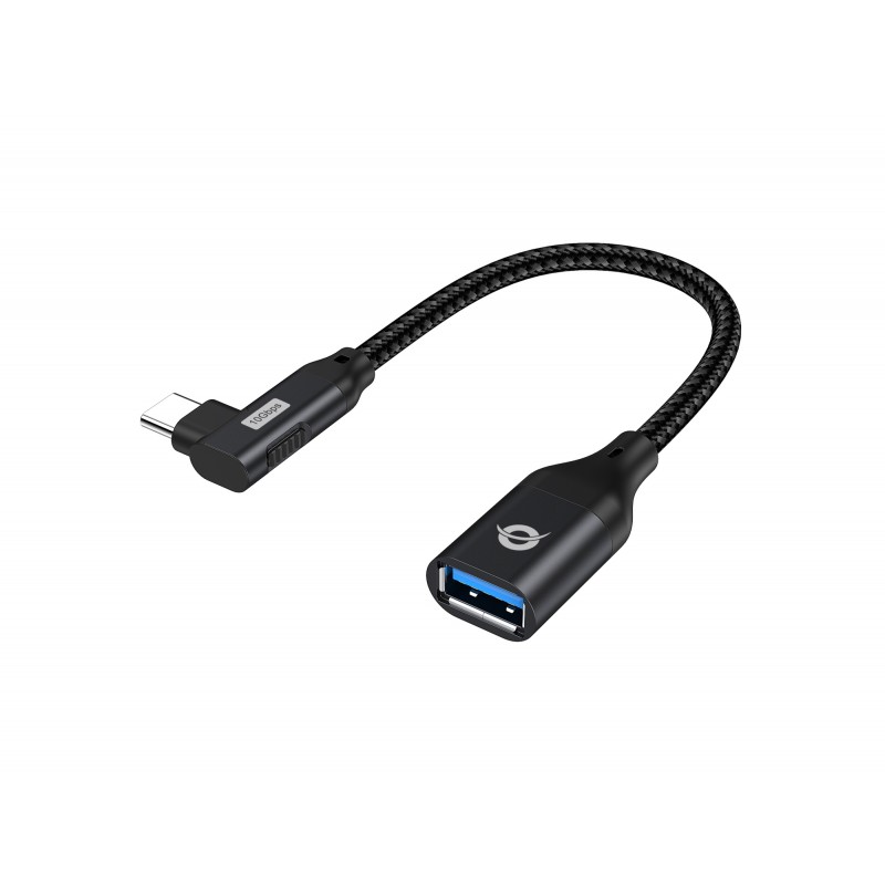 Conceptronic - ABBY19B cambiador de género para cable USB-C USB-A Negro ABBY19B
