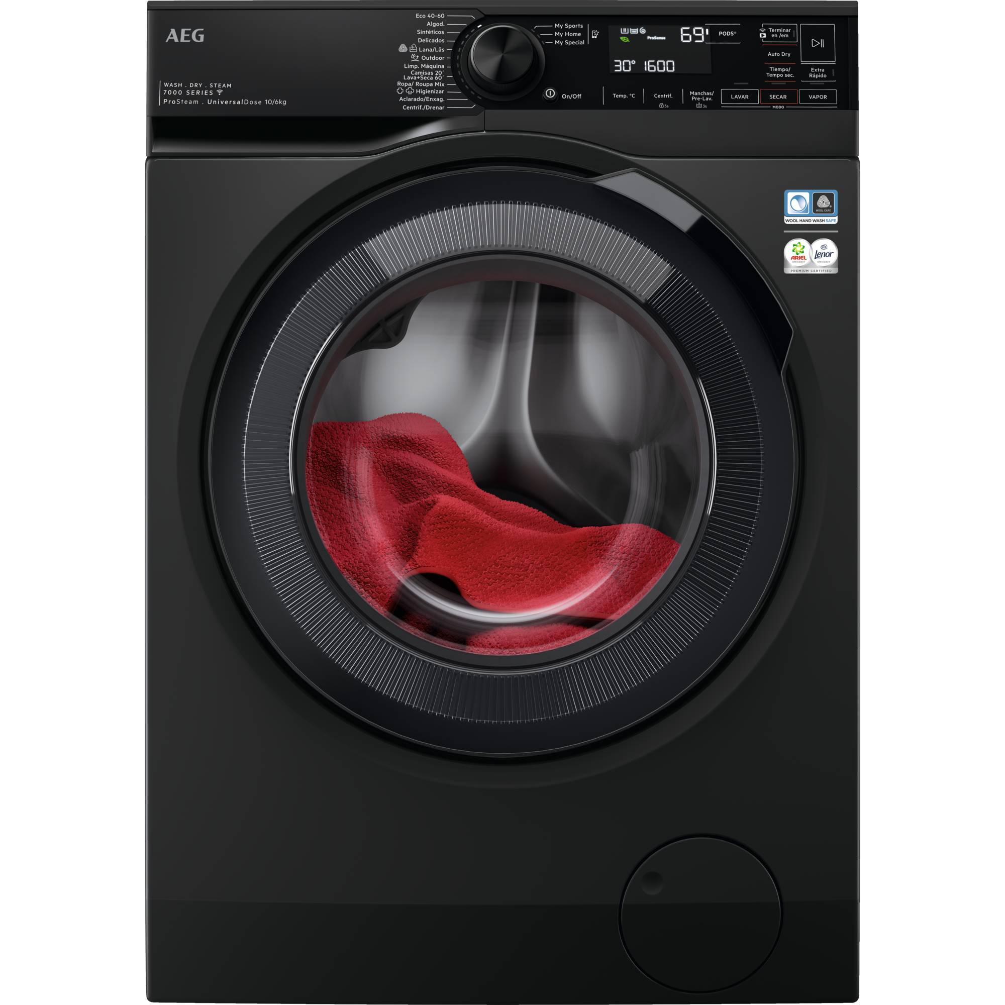 AEG - Lavadora secadora de libre instalación Serie 7000 ProSteam UniversalDose de 10.0 kg - LWR7316V6O