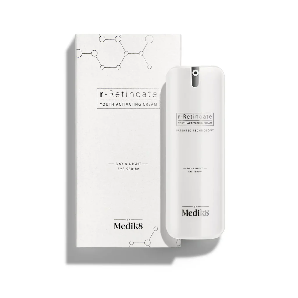 Medik8 - r-Retinoate® Day & Night Suero para el contorno de ojos con retinil retinoato encapsulado, 8 veces más potente que el retinol, para reducir arrugas, bolsas y ojeras, 15 ml