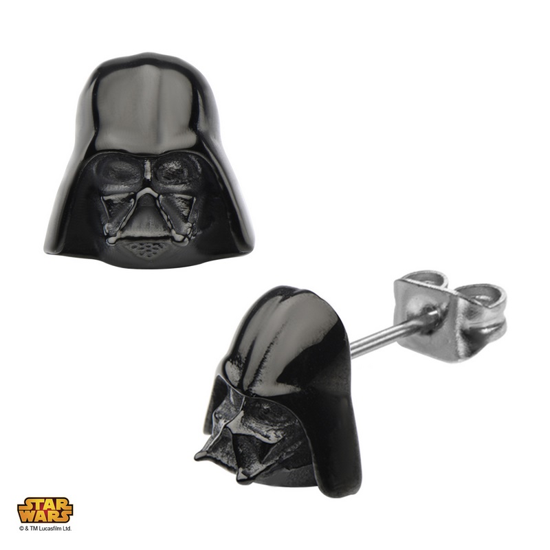 Pendientes star wars darth vader casco