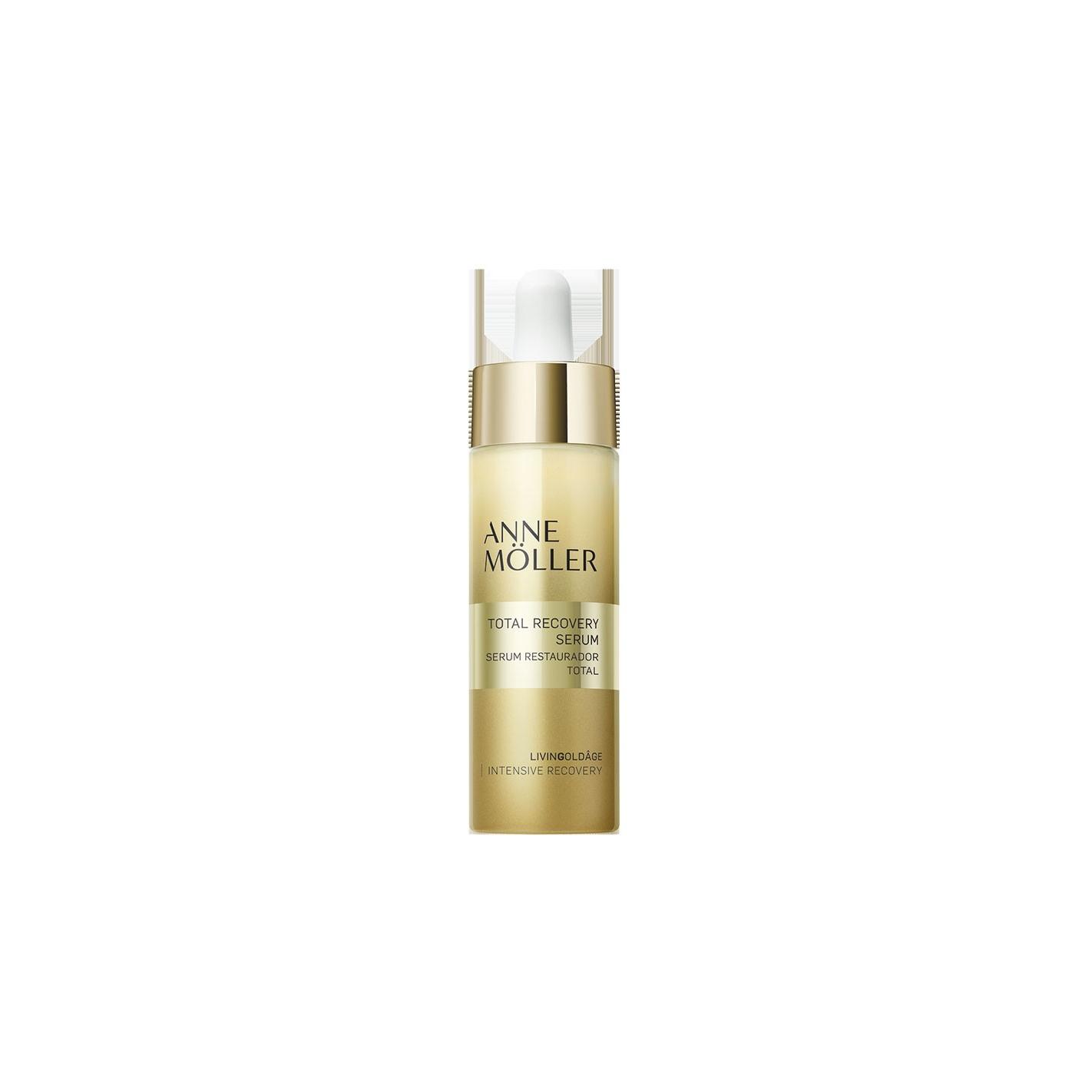Anne Moller - Serum facial restaurador total Livingoldage con extracto de Narciso de Mar y Aceite de Argán para piel madura de 60+ años, reduce manchas oscuras en 7 días y mejora firmeza y densidad