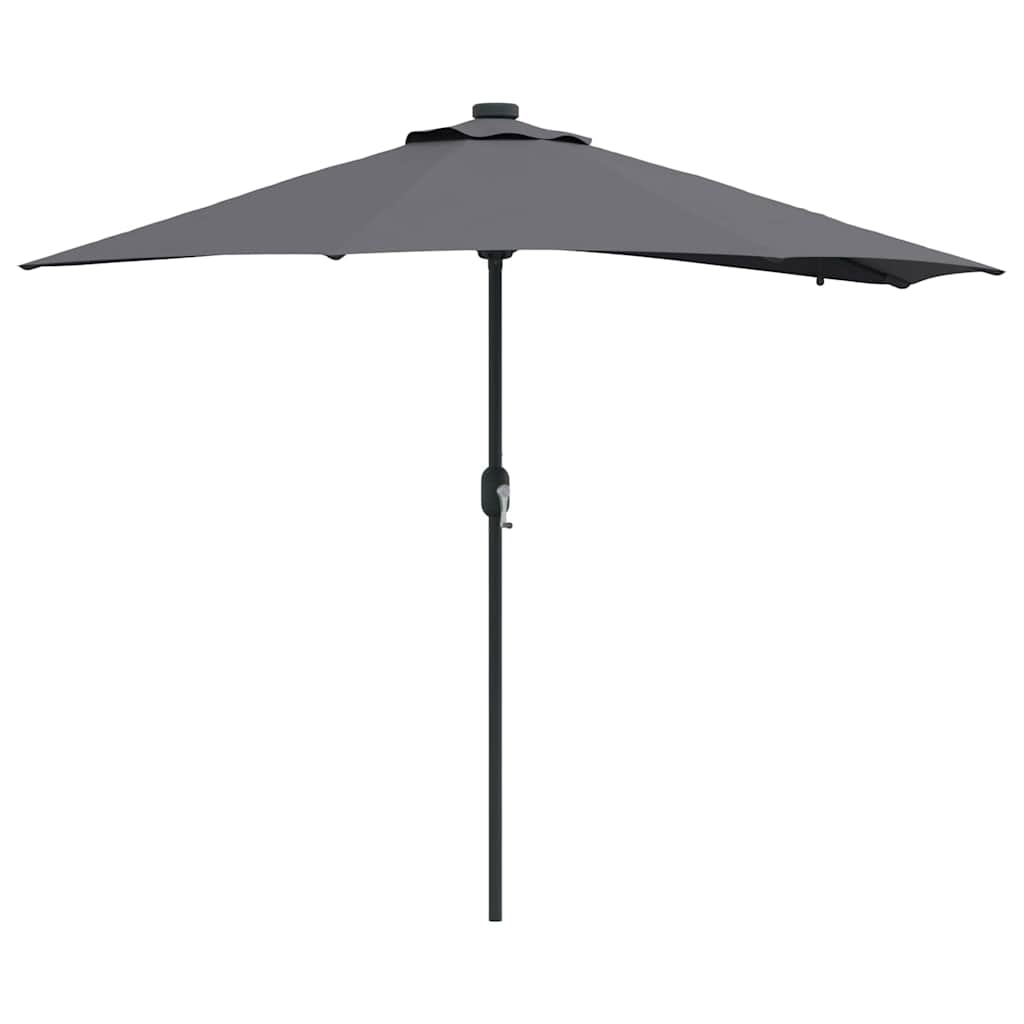 vidaXL Sombrilla de jardín Antracita 294 x 150 x 223 cm