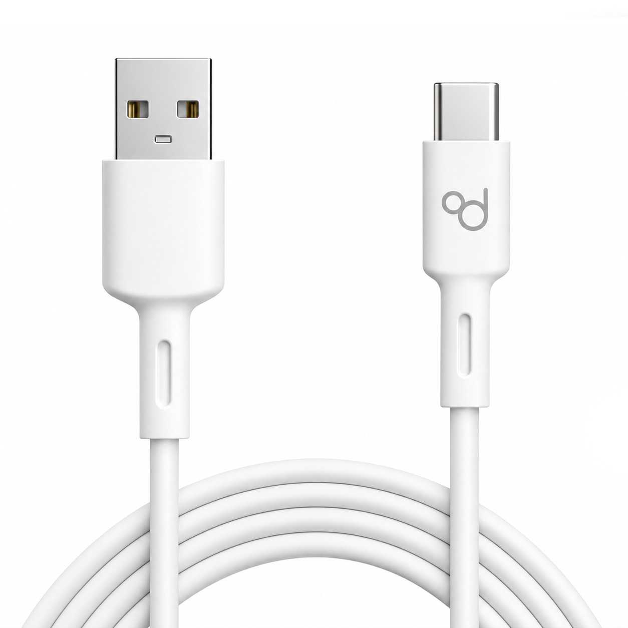 Ociodual Cable USB Tipo C 1,5m 6A 148BA Blanco de Carga Datos Cargador Rápido Quick Charge para Teléfonos Smartphones Tablets