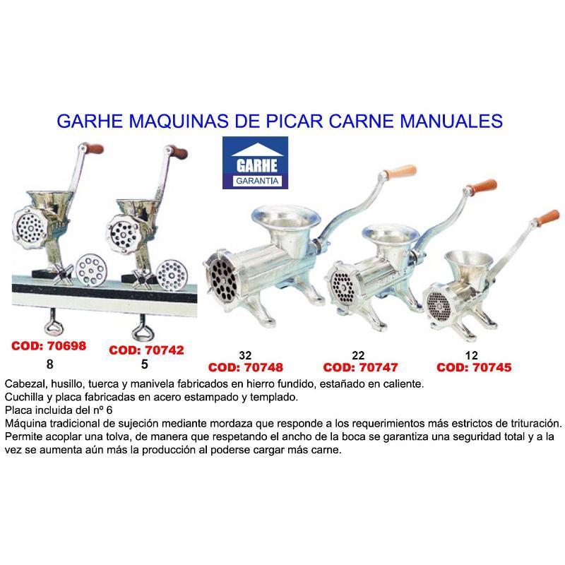 Garhe maquina picar carne manual n. 32   00032