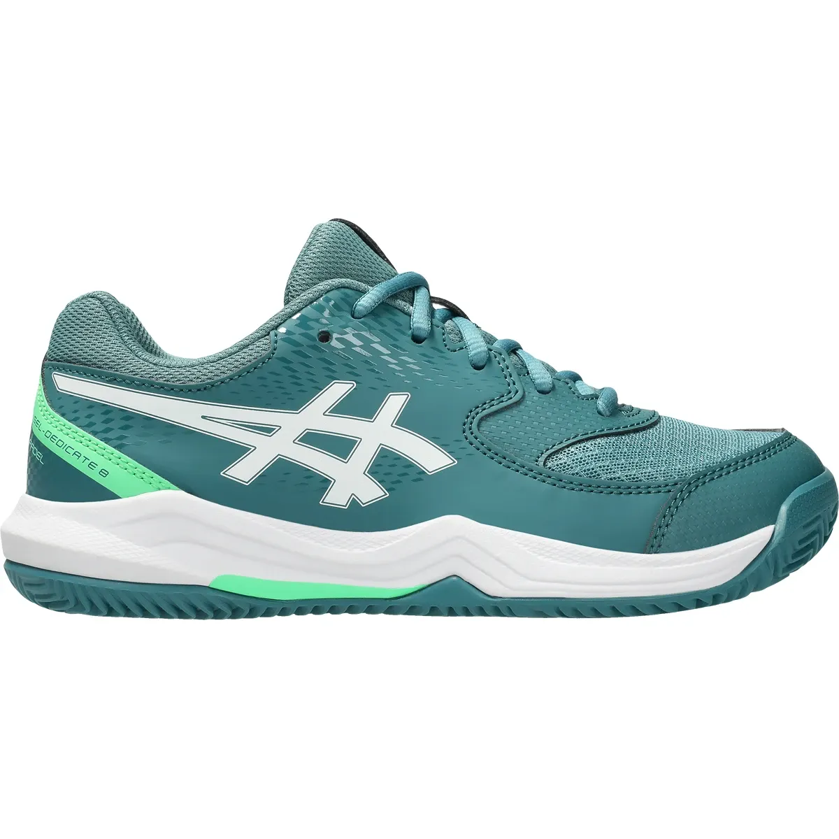 Zapatillas ASICS GEL DEDICATE 8 Clay Junior Verde