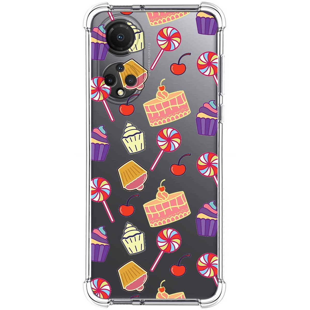 Tumundosmartphone Funda Silicona Antigolpes Huawei Honor X7 Diseño Dulces 01