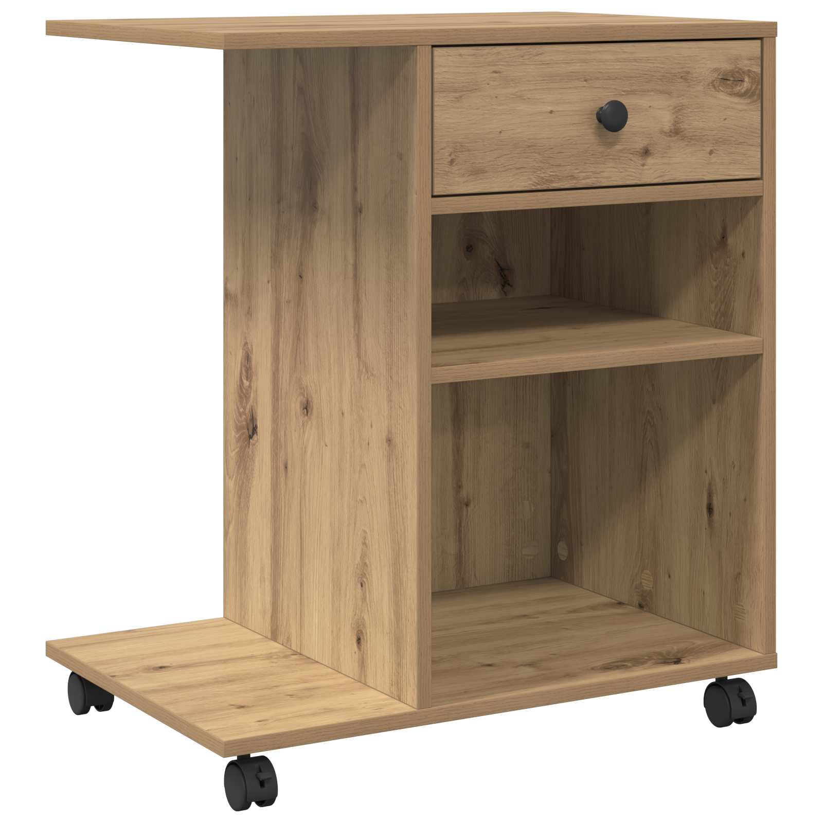 vidaXL Soporte para impresora con ruedas 60x40x68,5 cm Multicolor