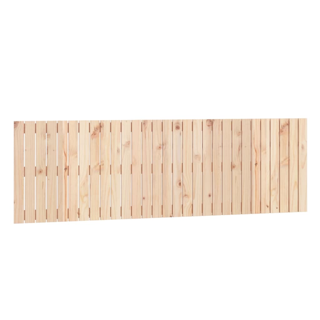 vidaXL Cabecero de cama de pared madera maciza de pino 185x3x60 cm