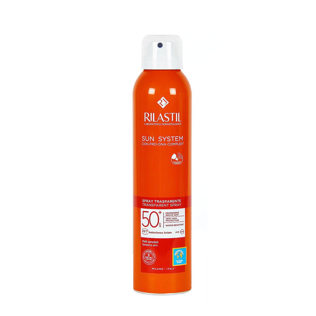 Rilastil sun system spray transparente spf50+ 200ml