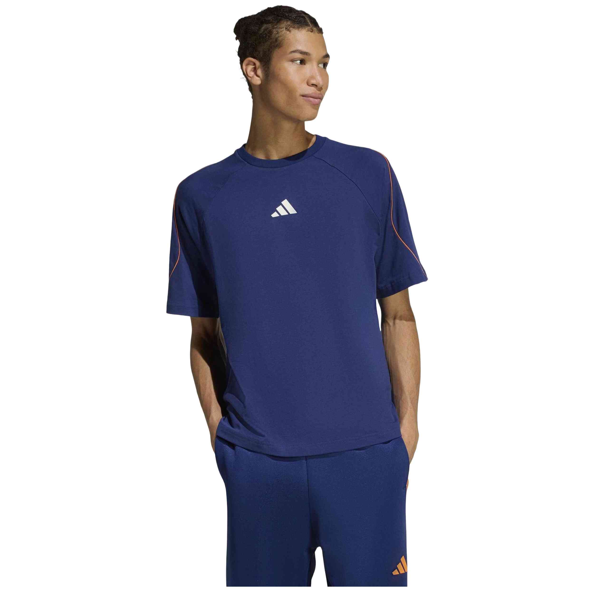 Camiseta De Manga Corta Adidas modelo JZ9450 para Hombre en color Azul