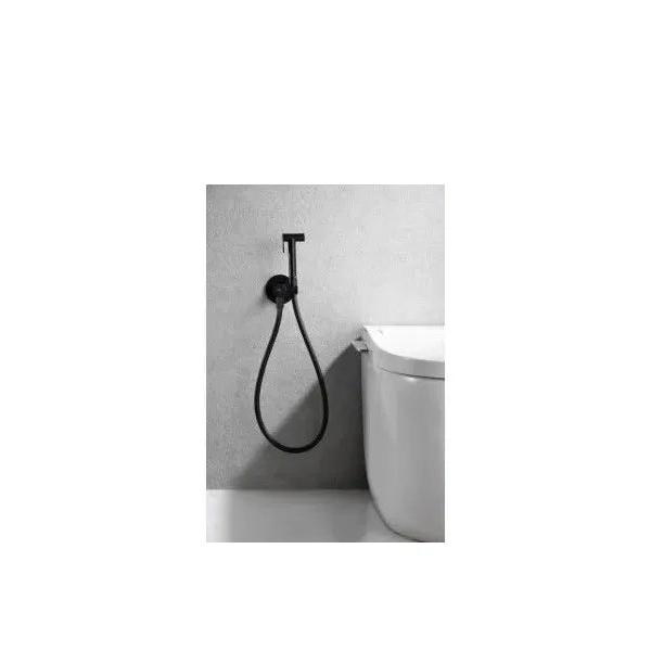 IMEX GENOVA RDG053/NG Grifería monomando empotrada para bidé hecha de latón acabado negro mate