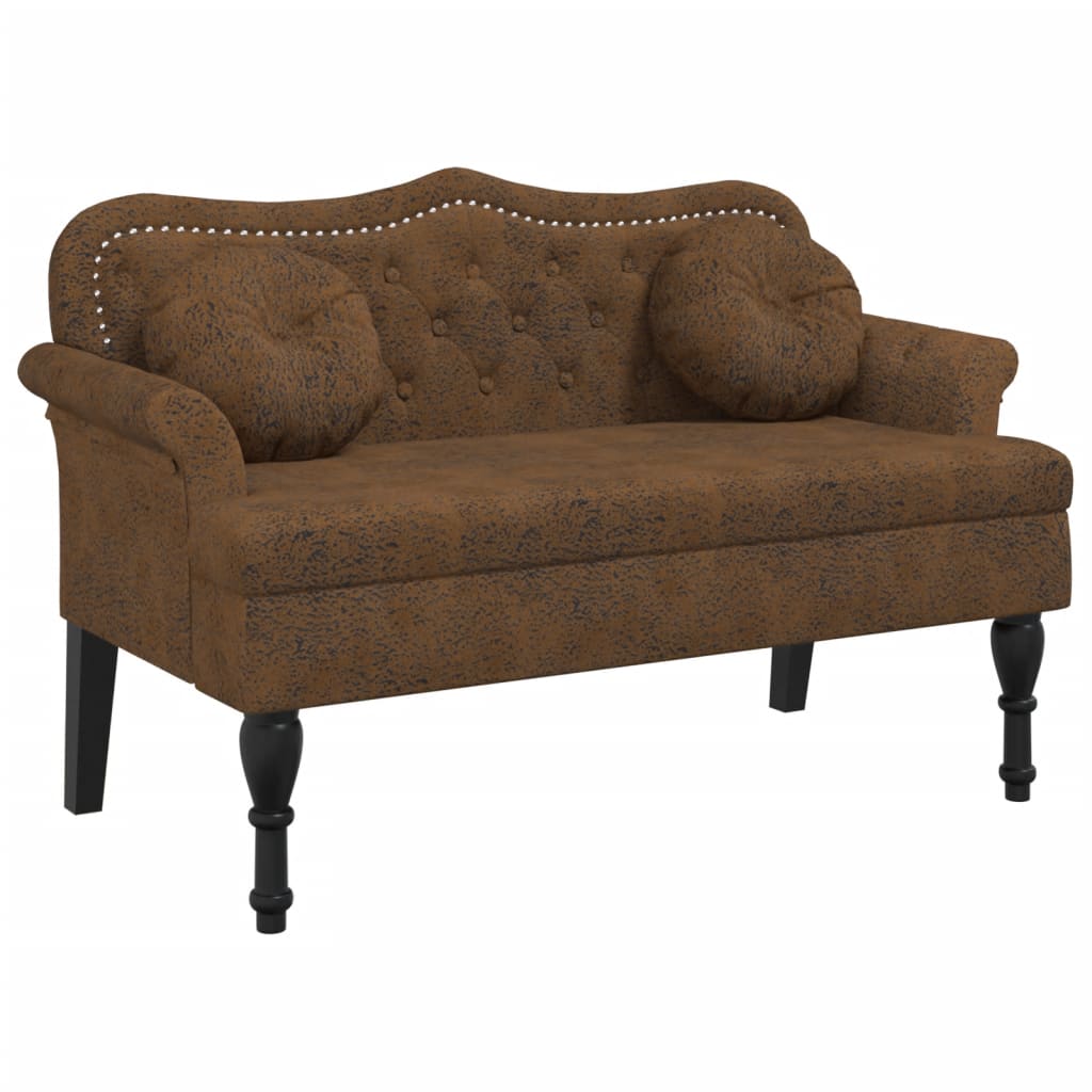 vidaXL Banco con cojines de terciopelo 120,5x65x75 cm Multicolor