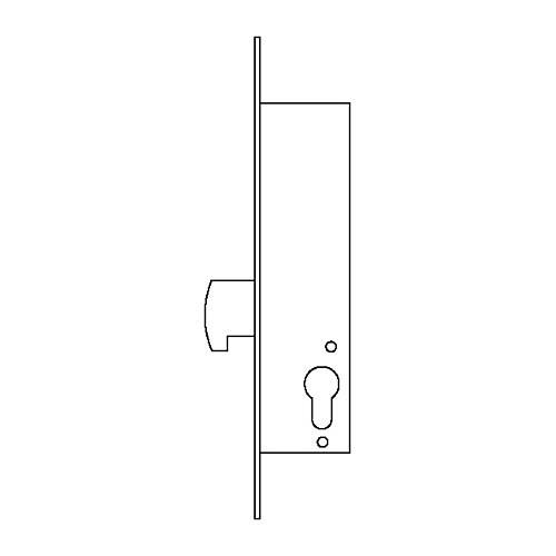 Cerradura TESA puerta metalica 2241/25/3AI