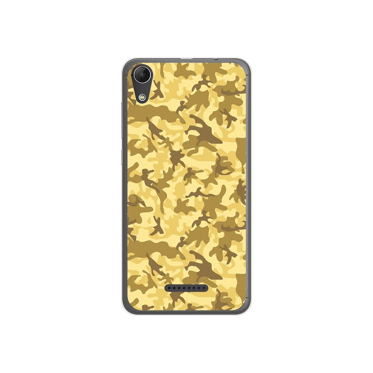 Tumundosmartphone Funda Gel Tpu para Wiko Lenny4 Diseño Sand Camuflaje Dibujos
