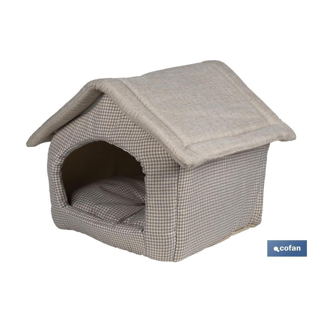 Casa Cofan Mara para Mascotas | Portátil Lavable | Medidas 47x39x42 Cm