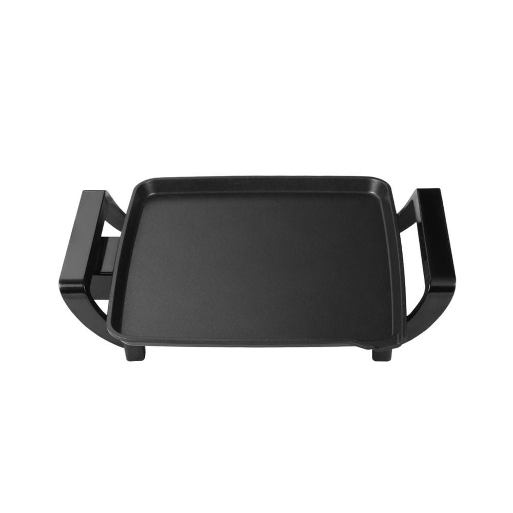 Plancha eléctrica de cocina küken para asar de 1800W - Superficie antiadherente lisa de 28x28 cm.