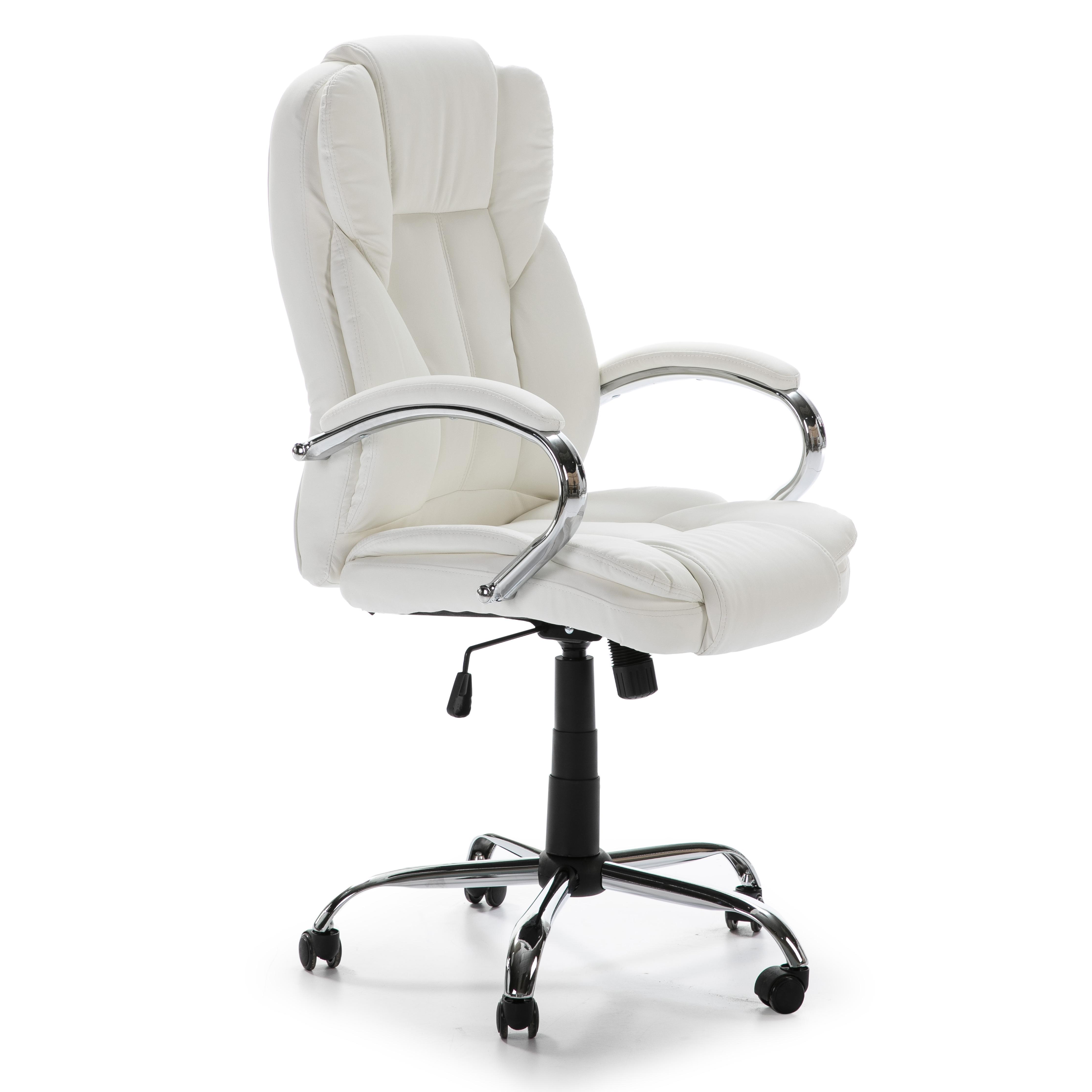 VS Venta-Stock Sillón de Oficina Nixon Tapizado en Piel Sintética con Ajuste de Altura y Mecanismo Basculante