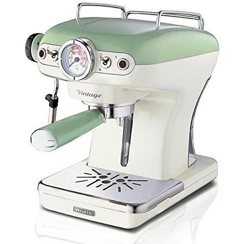 Ariete 1389A Cafetera Espresso Vintage, 900 W, 2 Cups, Plástico, Verde