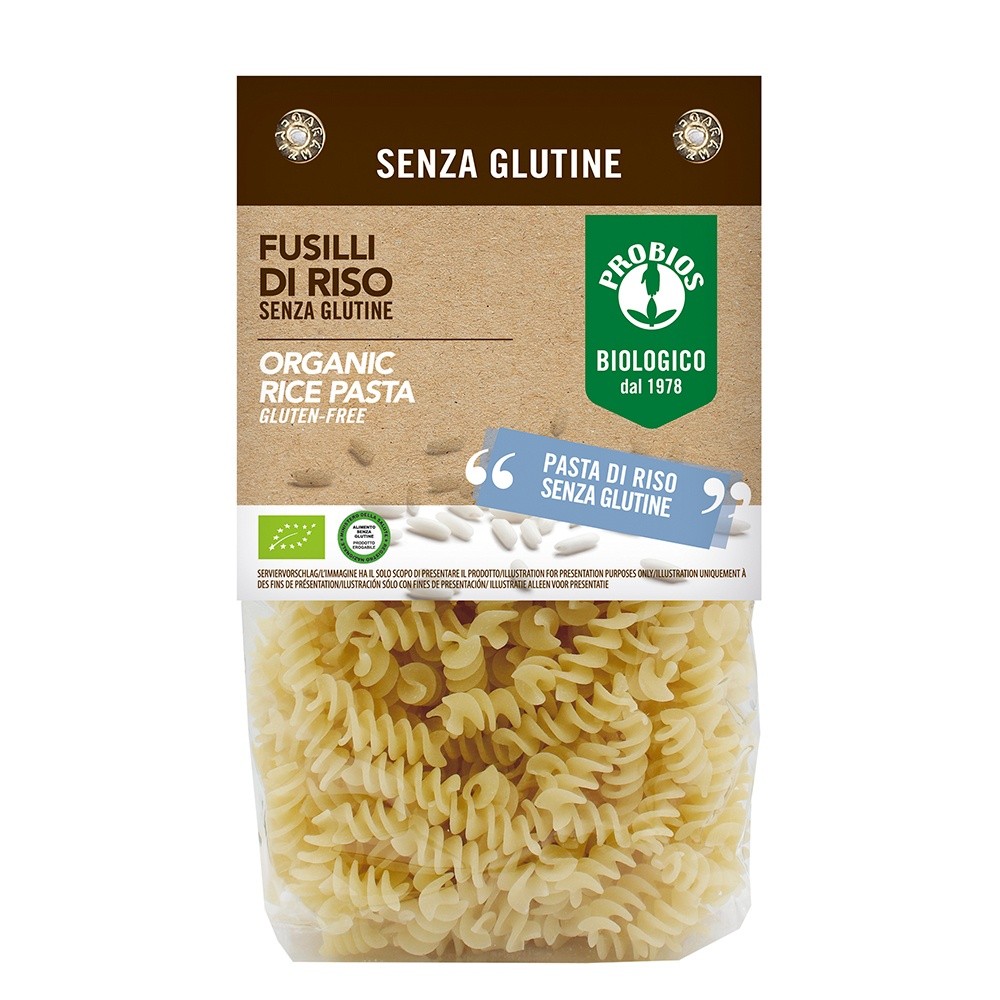 Fusilli de arroz sin gluten Probios
