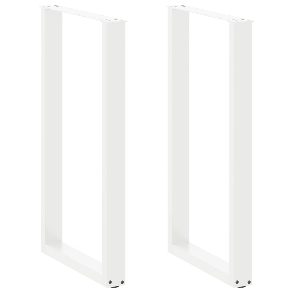 vidaXL Patas para mesa de bar en forma de U (2 unidades) 60 x 100-101 cm, acero